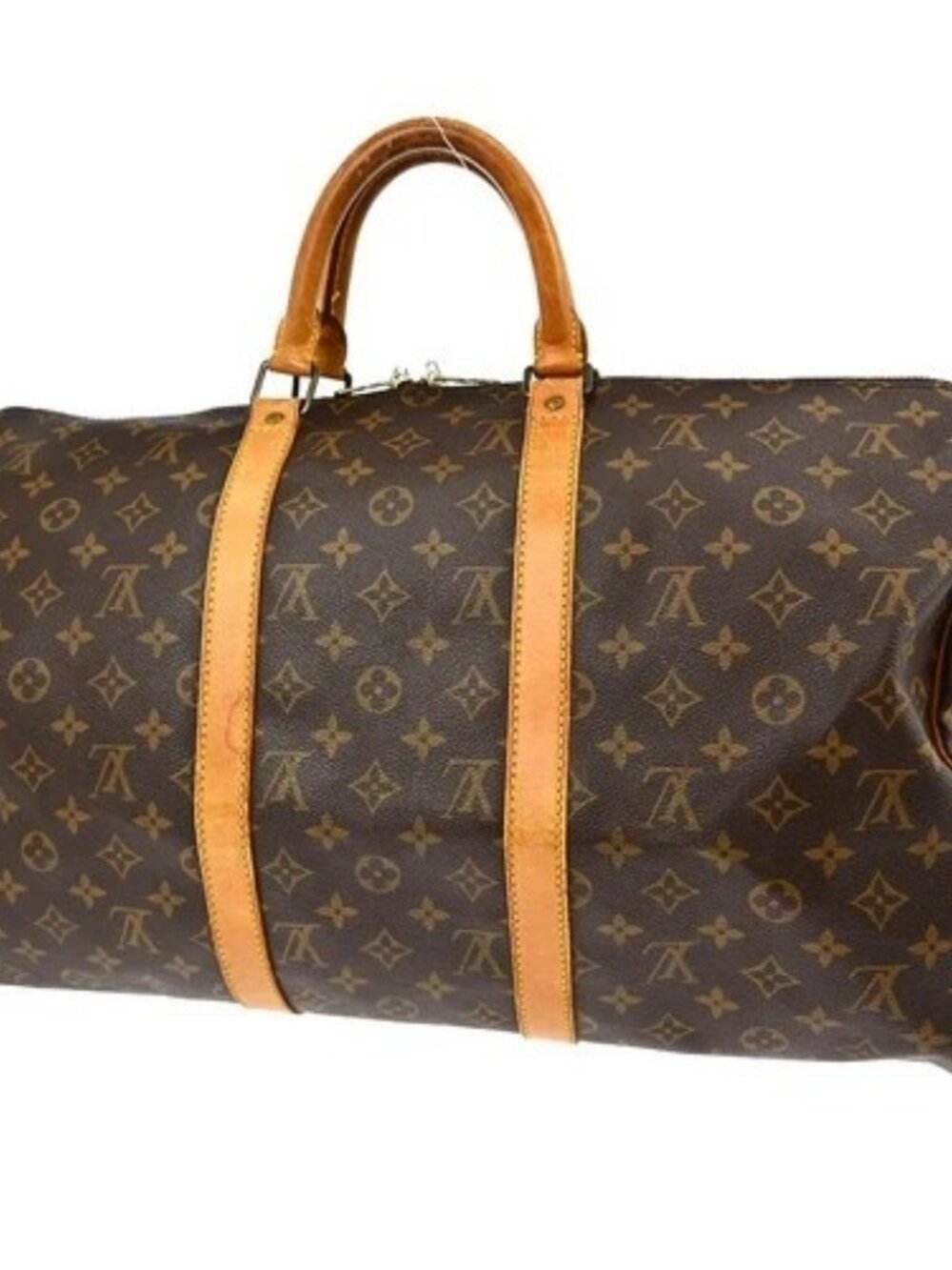 BUYIT03 LOUIS VUITTON KEEPALL 50 TRAVEL HANDBAG MONOGRAM M41426 MB0960 YQ07762 - Picture 2 of 16